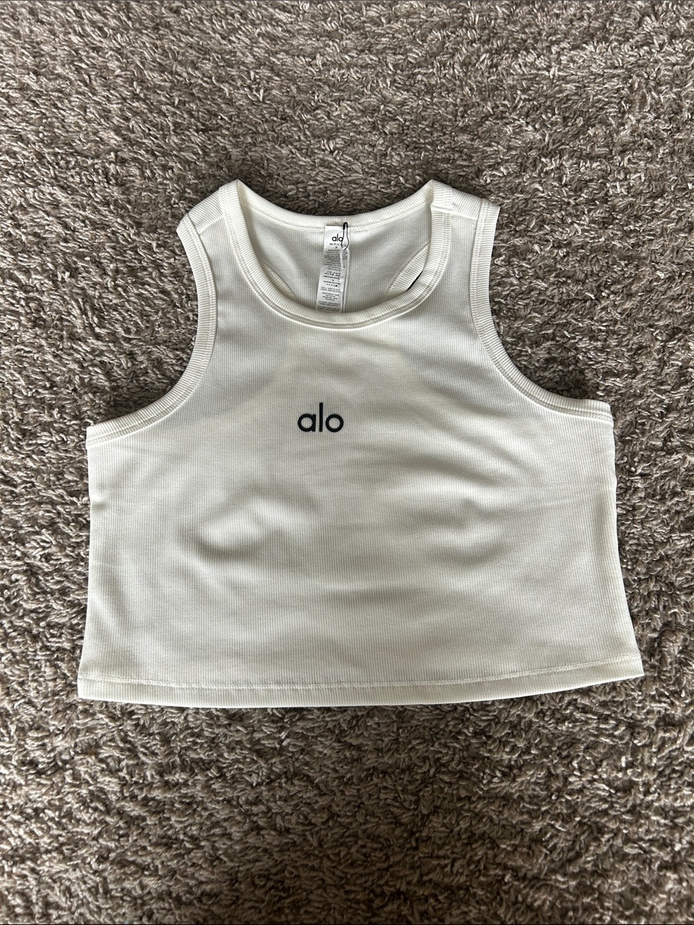 Alo Ribbed Crop Top